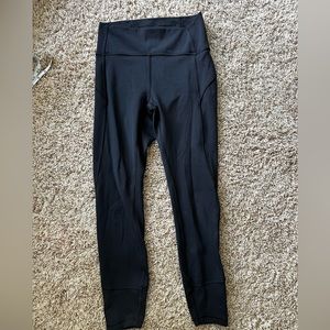 Lululemon black leggings size 6.